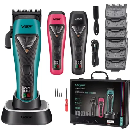 VGR V-035C professzionális hajvágó, cserélhető színű panelekkel VGR V-035C professzionális hajvágó